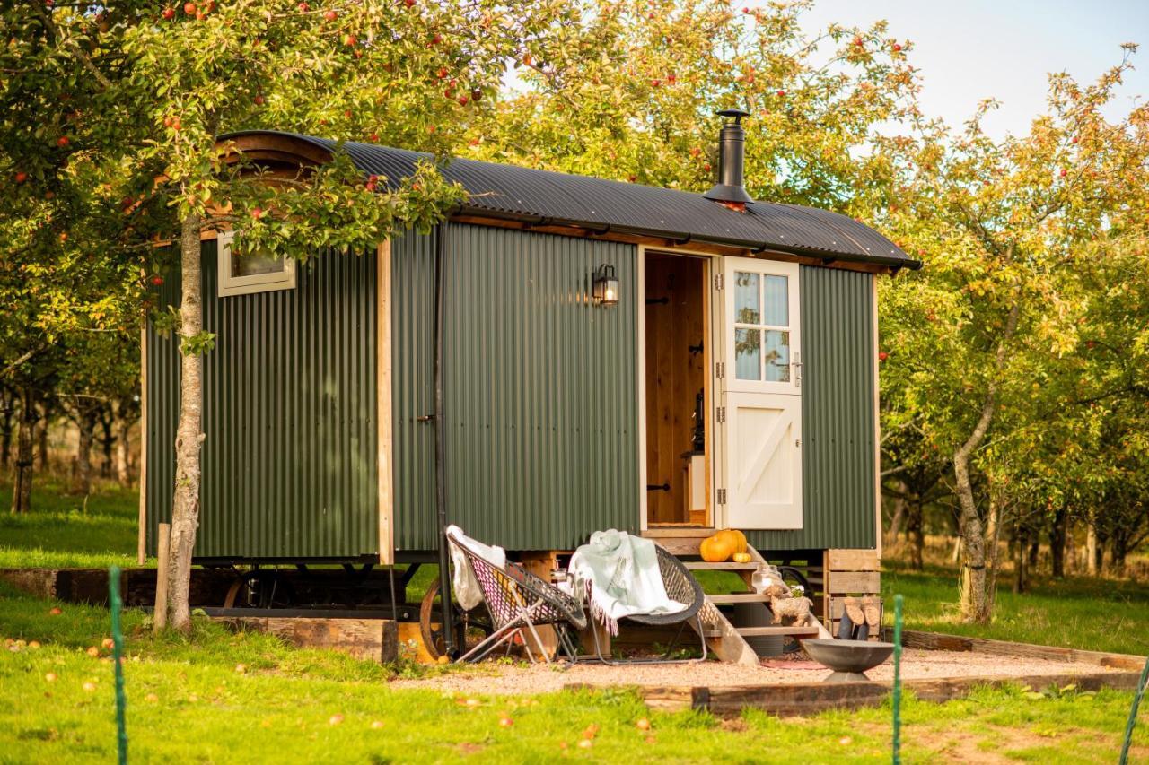 Harrys Hideout - Shepherd'S Huts At Harrys Cottages Pen-y-Clawdd Extérieur photo
